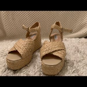 Steve Madden “straw heels”